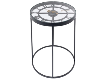 ROMAN - Glass and steel high side table by KARE Design - view 2